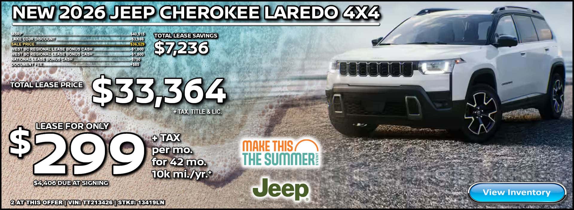 2026 JEEP CHEROKEE LAREDO