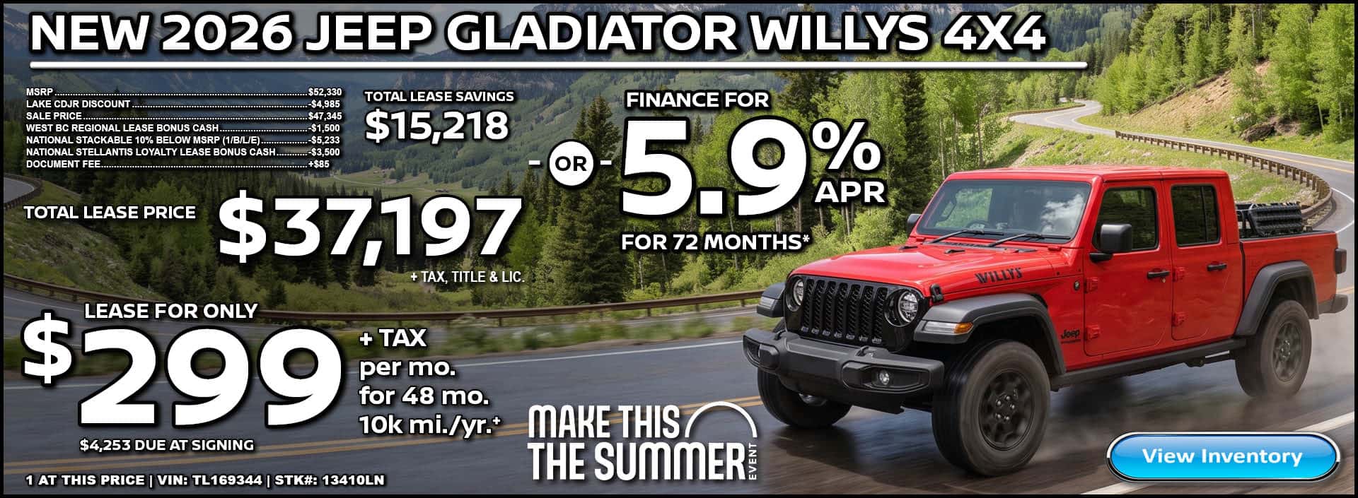 2026 JEEP GLADIATOR WILLYS