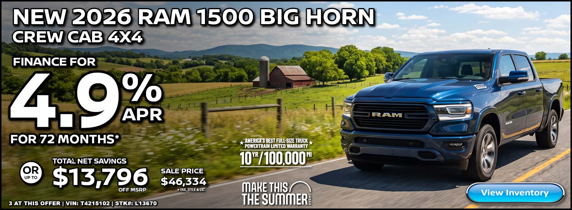 2026 RAM 1500 BIG HORN