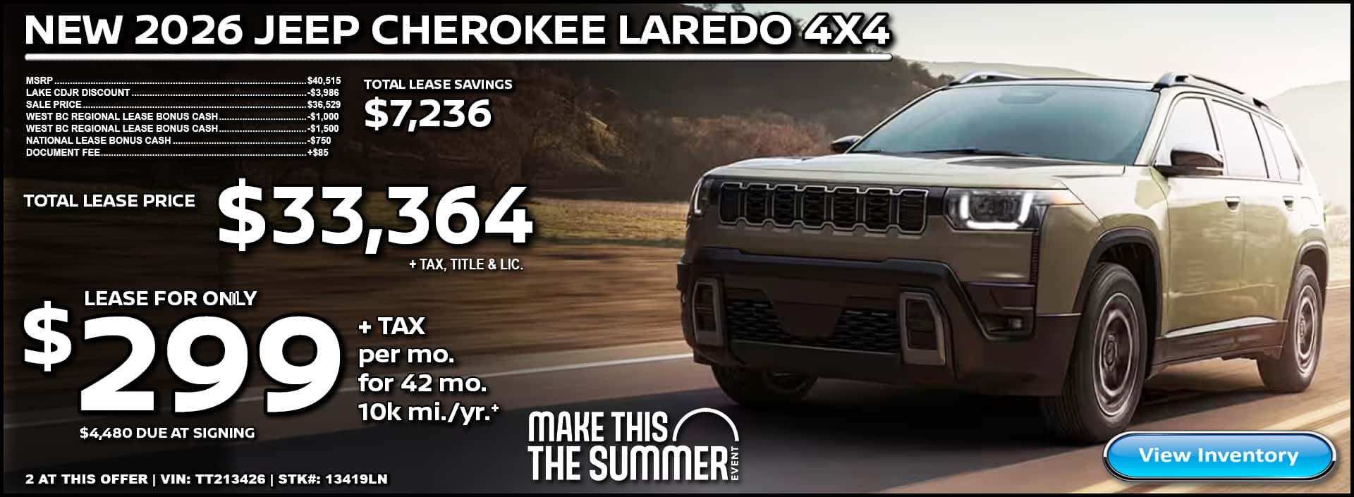 2026 JEEP CHEROKEE