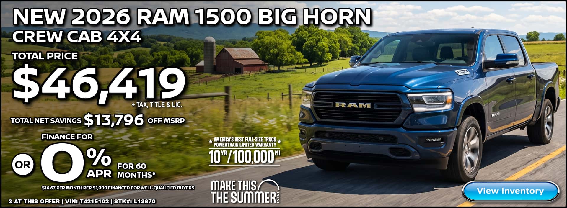 2026 RAM 1500 BIG HORN