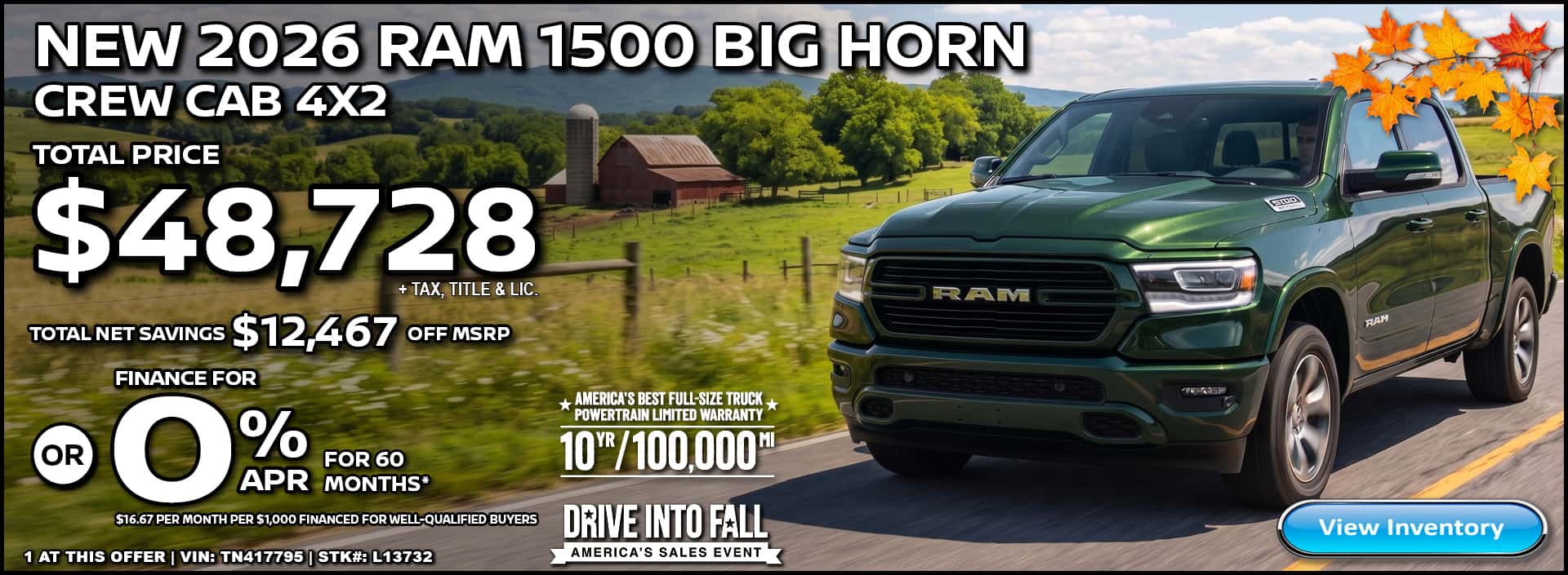 2026 RAM 1500 BIG HORN