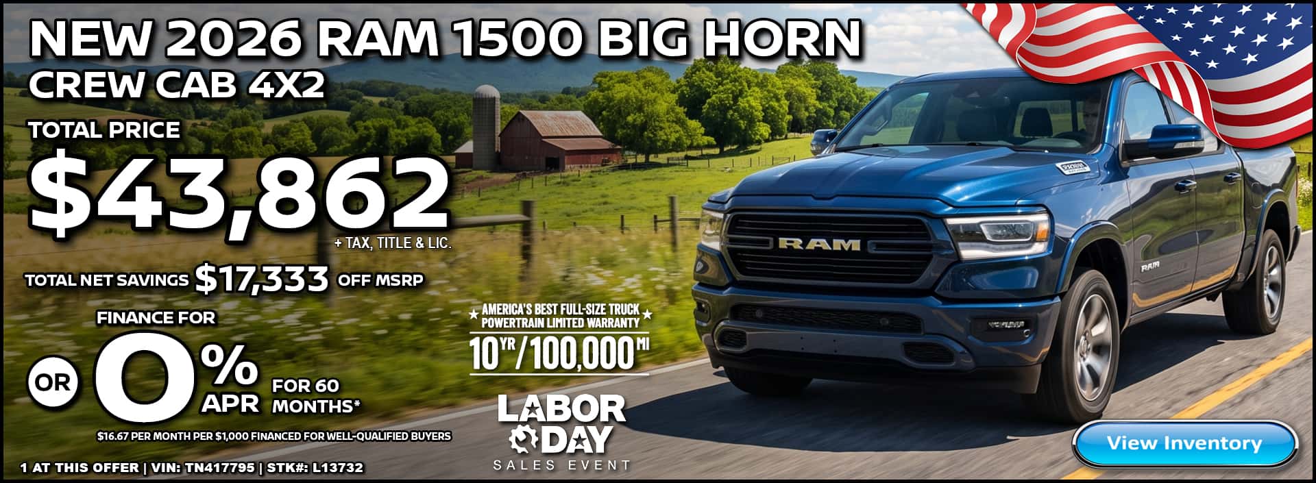 2026 RAM 1500 BIG HORN