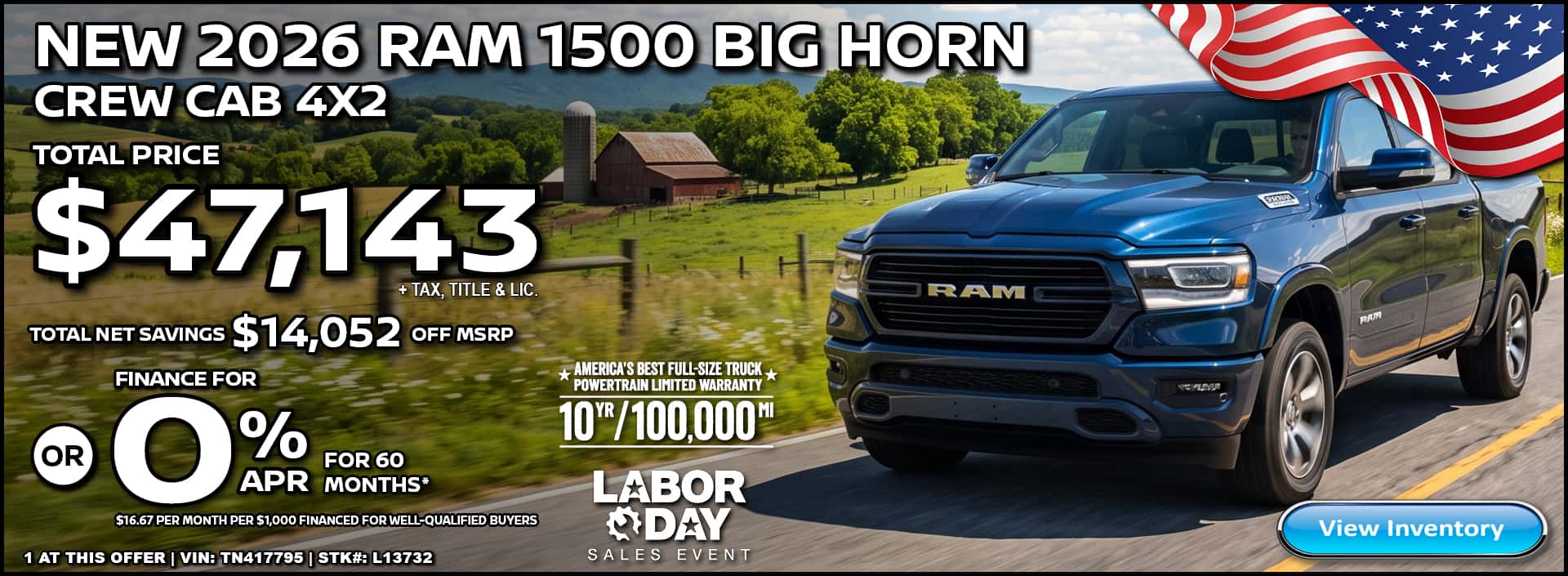 2026 RAM 1500 BIG HORN
