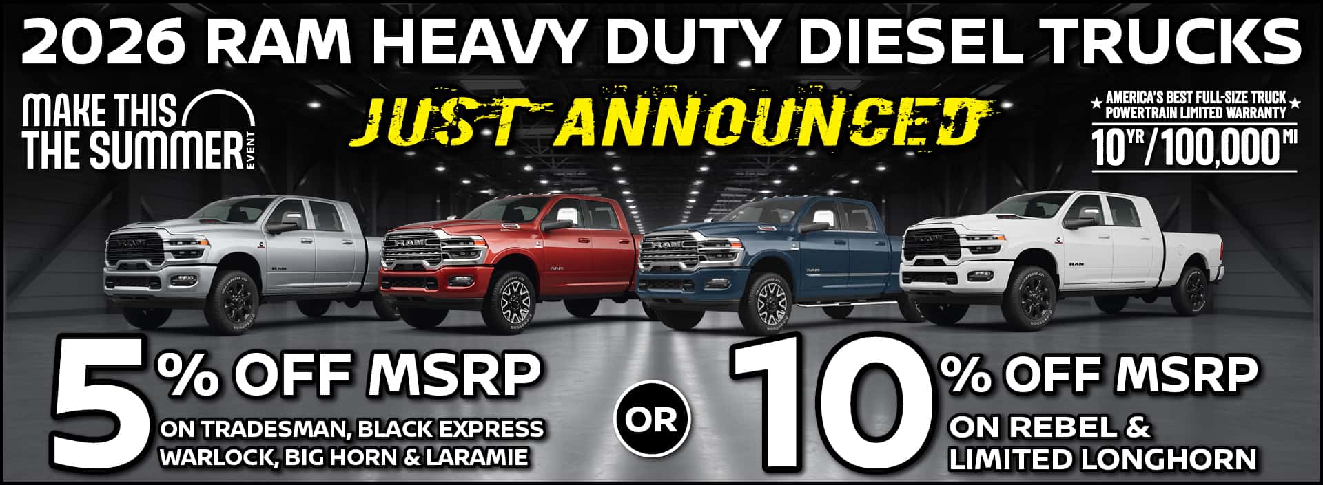 RAM HEAVY DUTY AUGUST SPECIAL