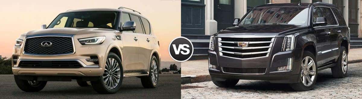 2019 INFINITI QX80 vs 2019 Cadillac Escalade