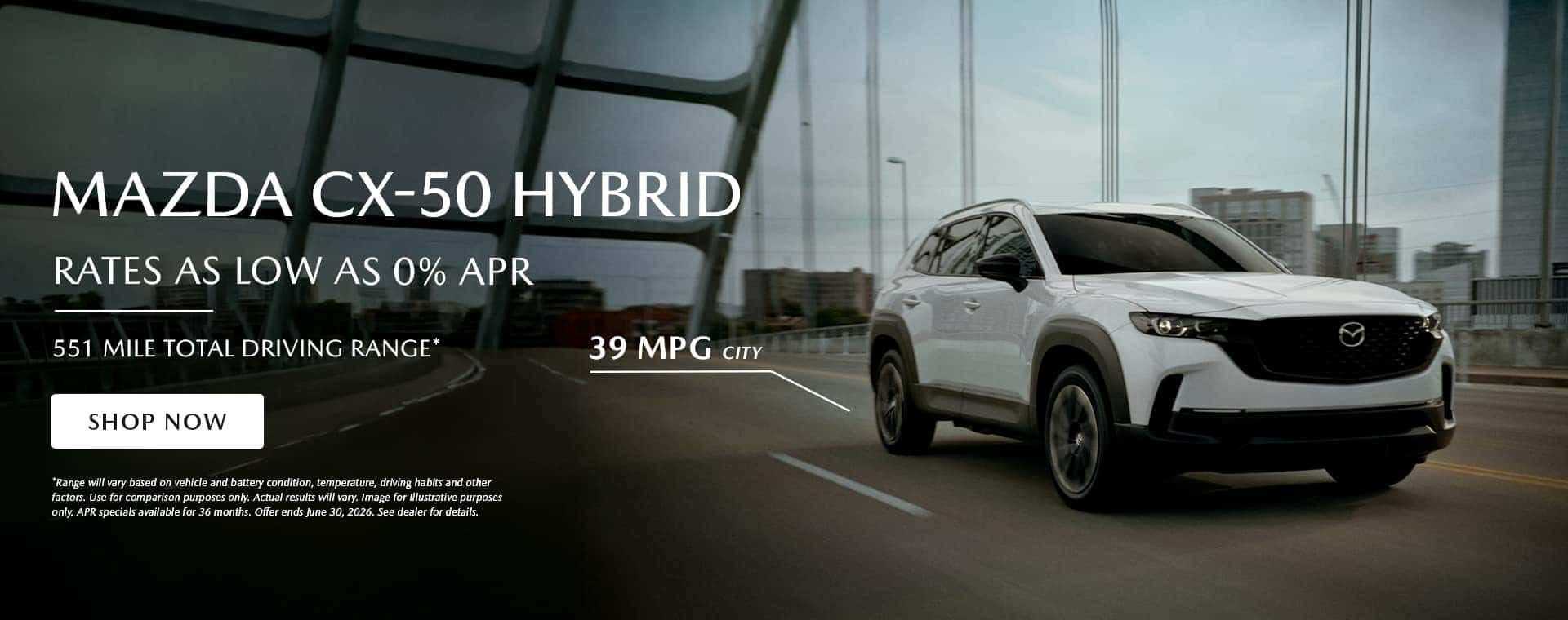2026 Mazda CX-50 Hybrid Banner