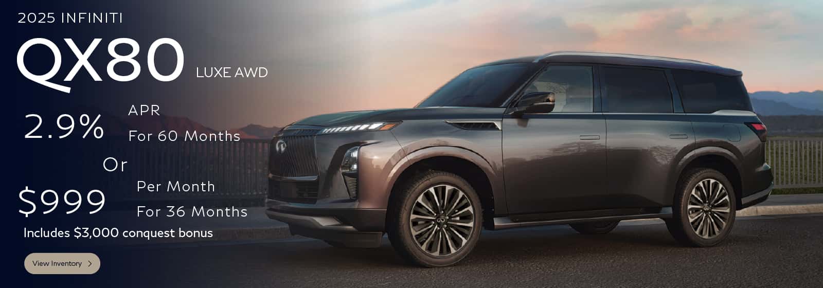 QX80 Luxe Lease Offer Luther