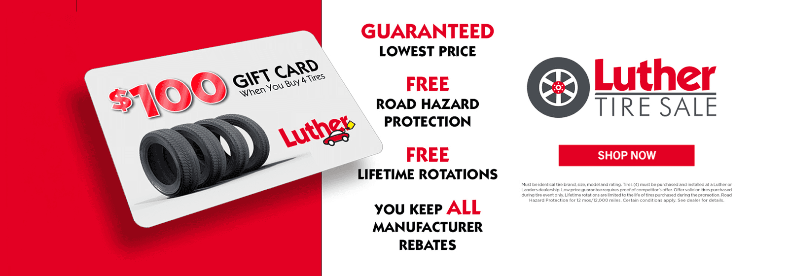 Luther Tire Sale