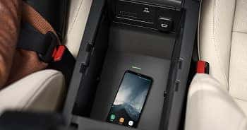Charge your Qi enabled smartphone on the available Wireless Charging Pad.