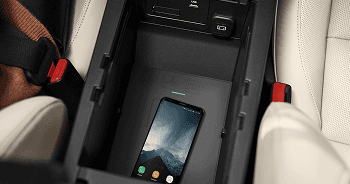 Charge your Qi-enabled smartphone on the available Wireless Charging Pad.