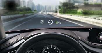 The available Active Driving Display helps you keep your eyes on the road by projecting relevant
                information on your windshield.