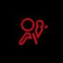 Mazda airbag indicator light.