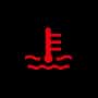 Mazda engine coolant temperature warning light.