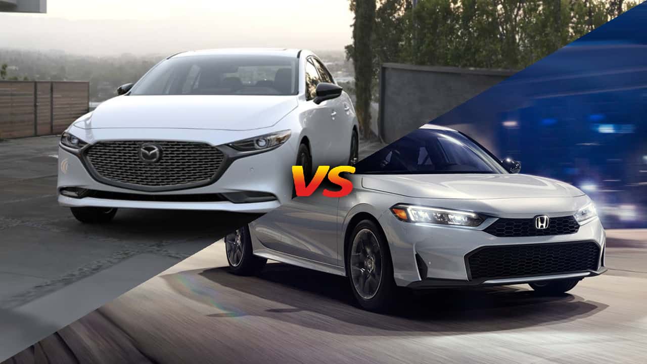 The 2026 Mazda3 Sedan vs 2026 Honda Civic