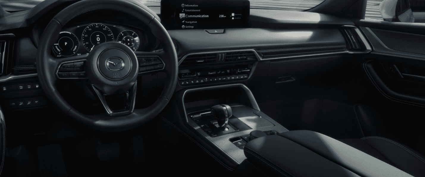 Interior of the Mazda CX-90 Plug-In Hybrid for sale in Fort Walton Beach, FL at Mazda of Fort Walton Beach