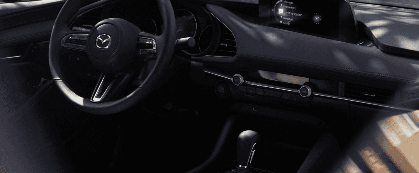 Interior of the Mazda 3 available for sale in Fort Walton Beach, FL