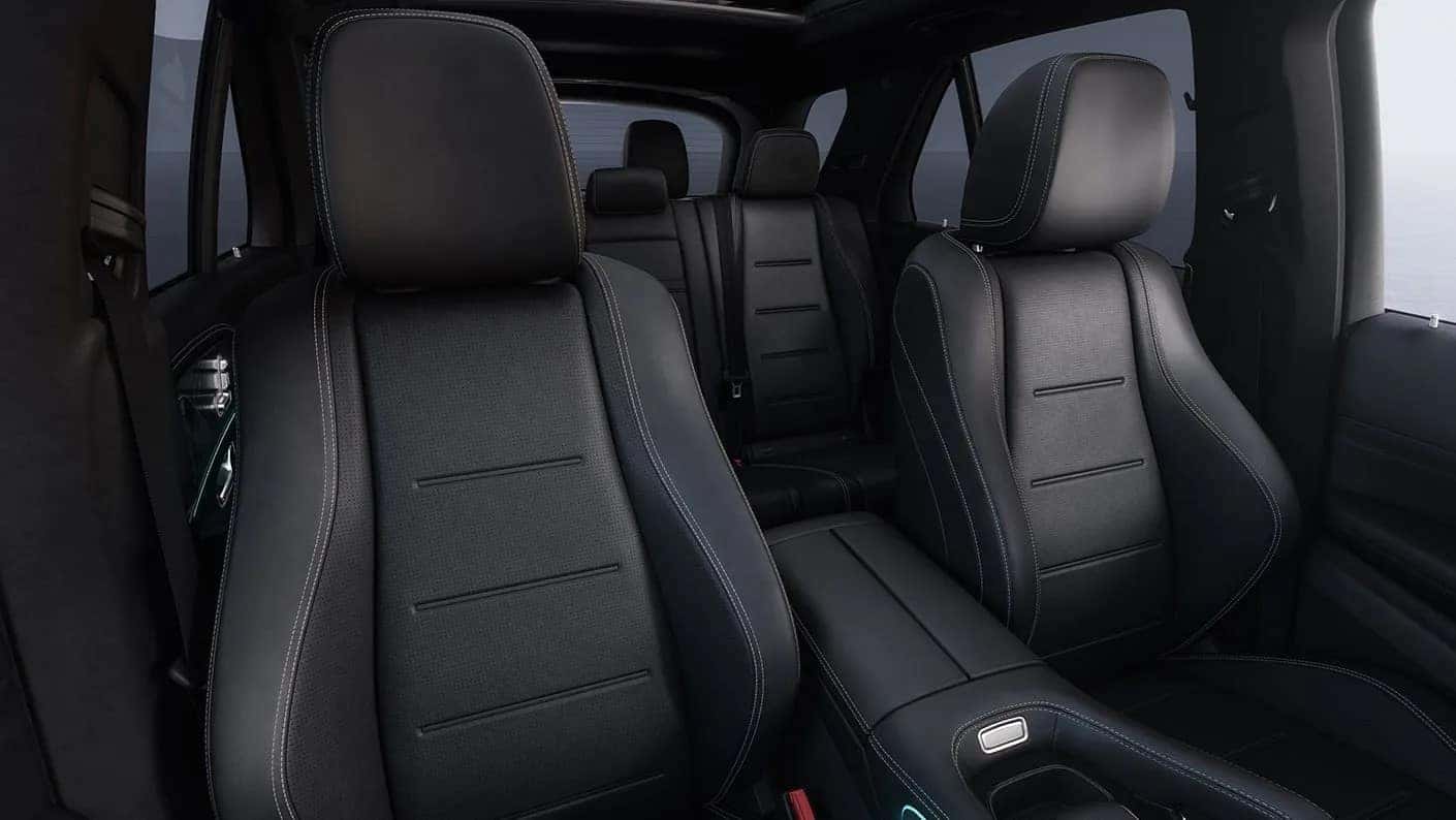 Passenger side view of the new GLE SUV's interior
