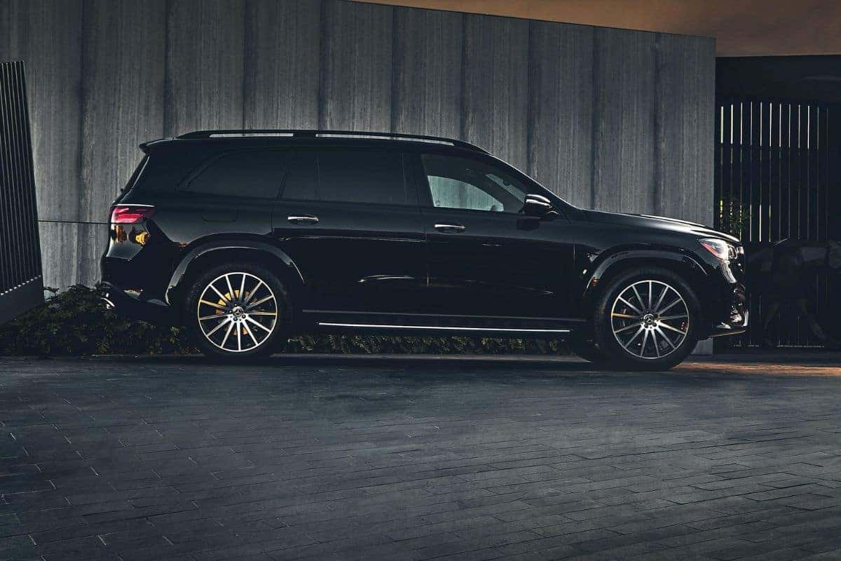 2026 Mercedes-Benz GLS parked in the evening