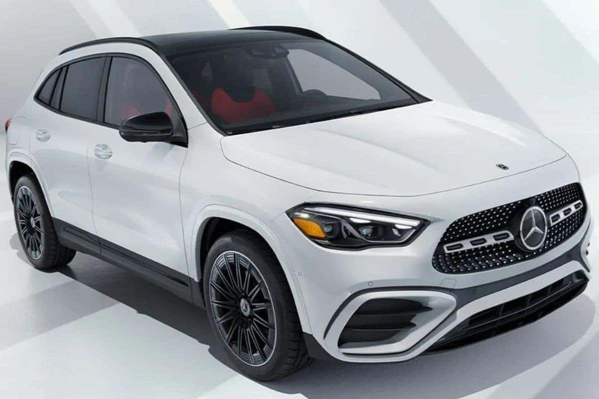 2026 Mercedes-Benz GLA parked in a white showroom
