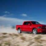 2013 ram 1500 sport front three quarters in motion 3