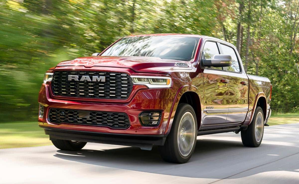 Delmonico Red Pearl Ram 1500 Tungsten 2025