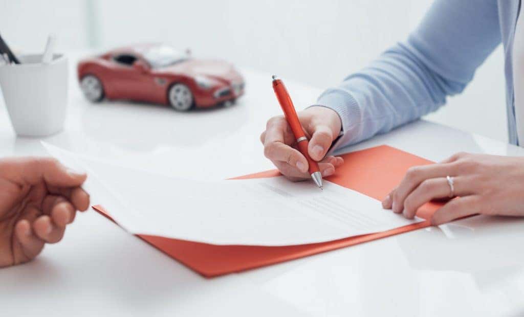 Man Filling out Finance Application