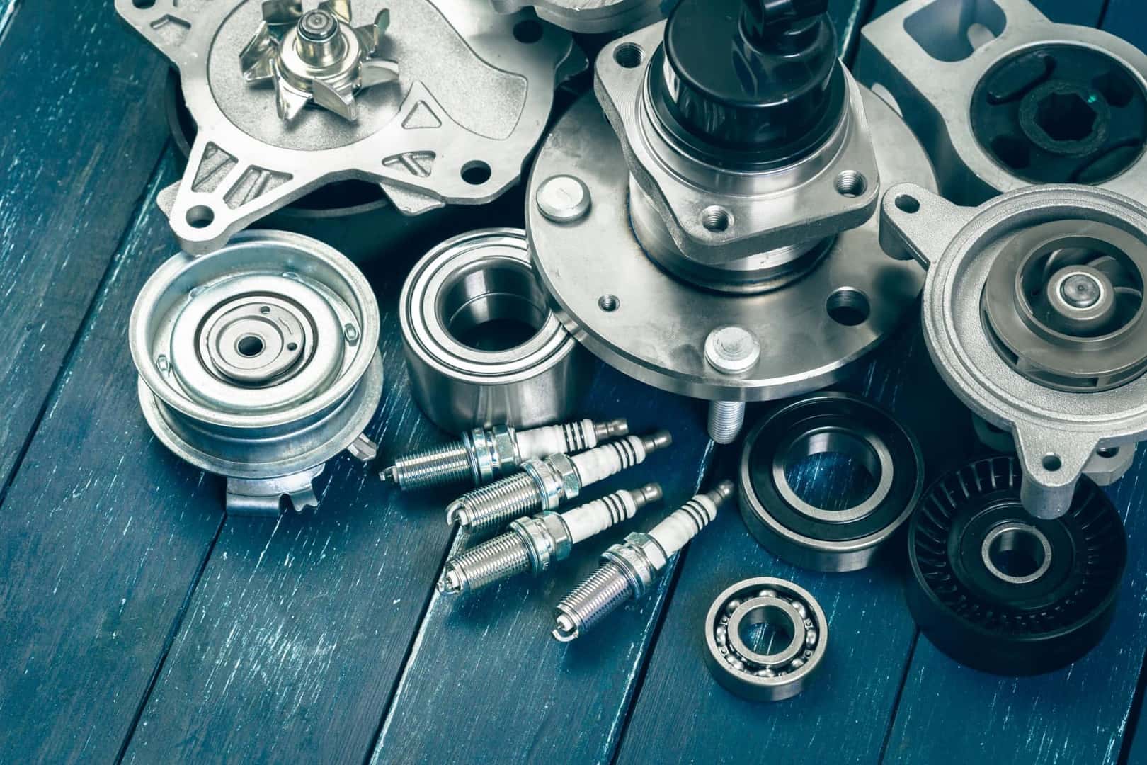 Vehicle parts overview shot