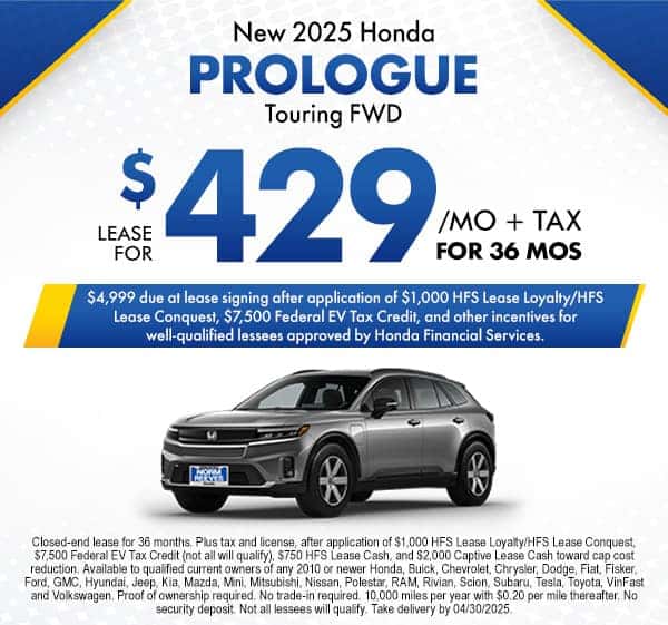 New 2025 Honda Prologue Touring FWD