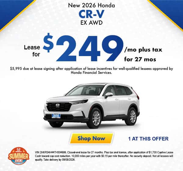New 2026 Honda CR-V EX AWD
