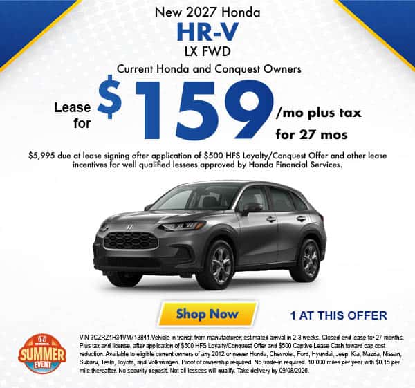 New 2027 Honda HR-V LX FWD