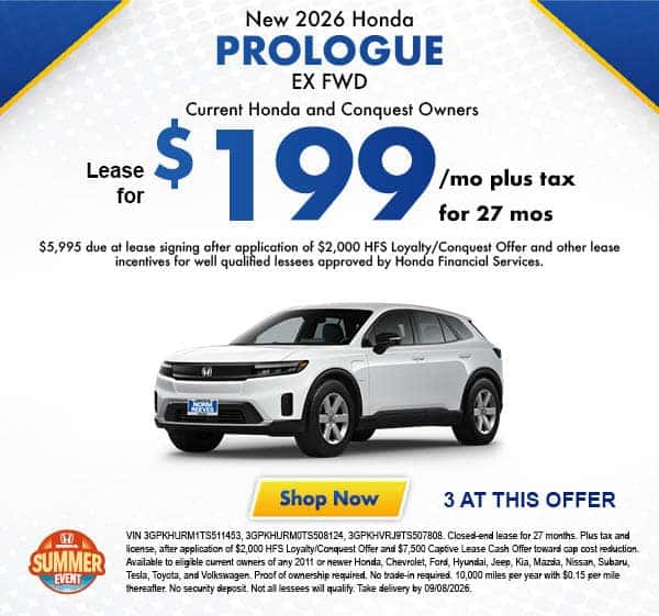 New 2026 Honda Prologue EX FWD