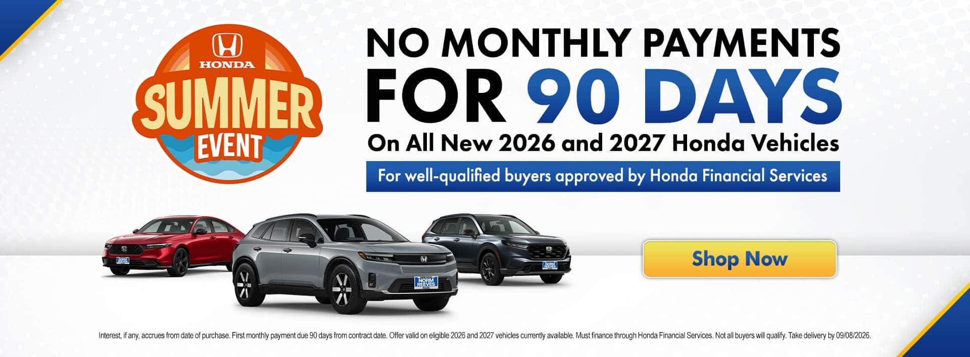 No Payments for 90 Days