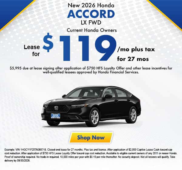 New 2026 Honda Accord LX FWD