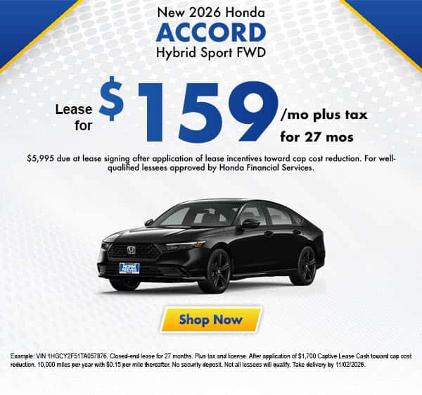 New 2026 Honda Accord Hybrid Sport FWD