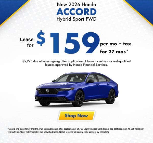 New 2026 Honda Accord Hybrid Sport FWD