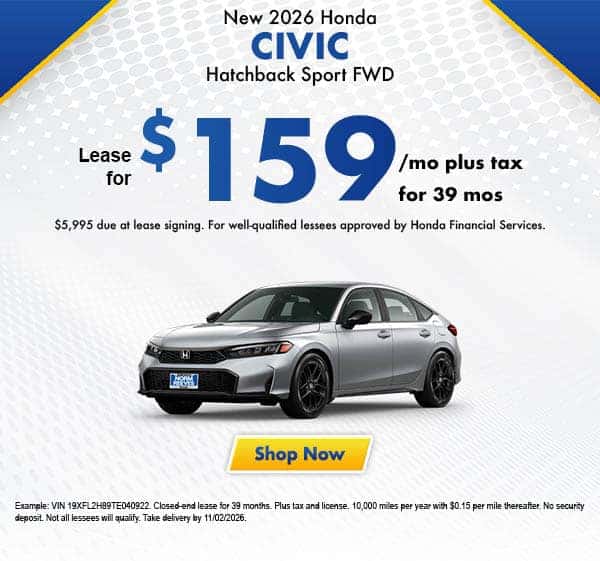 New 2026 Honda Civic Hatchback Sport FWD
