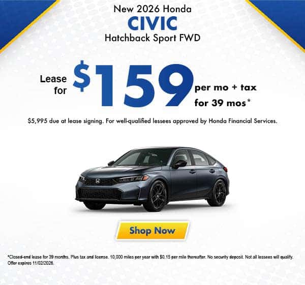 New 2026 Honda Civic Hatchback Sport FWD