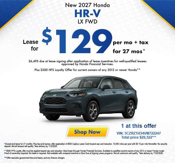 New 2027 Honda HR-V LX FWD