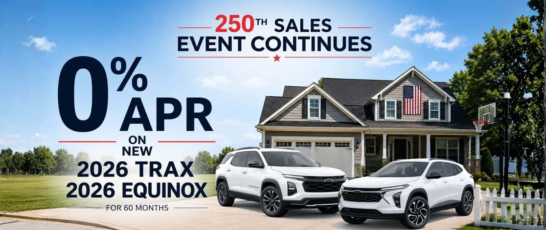 Large 0% APR Equinox/trax