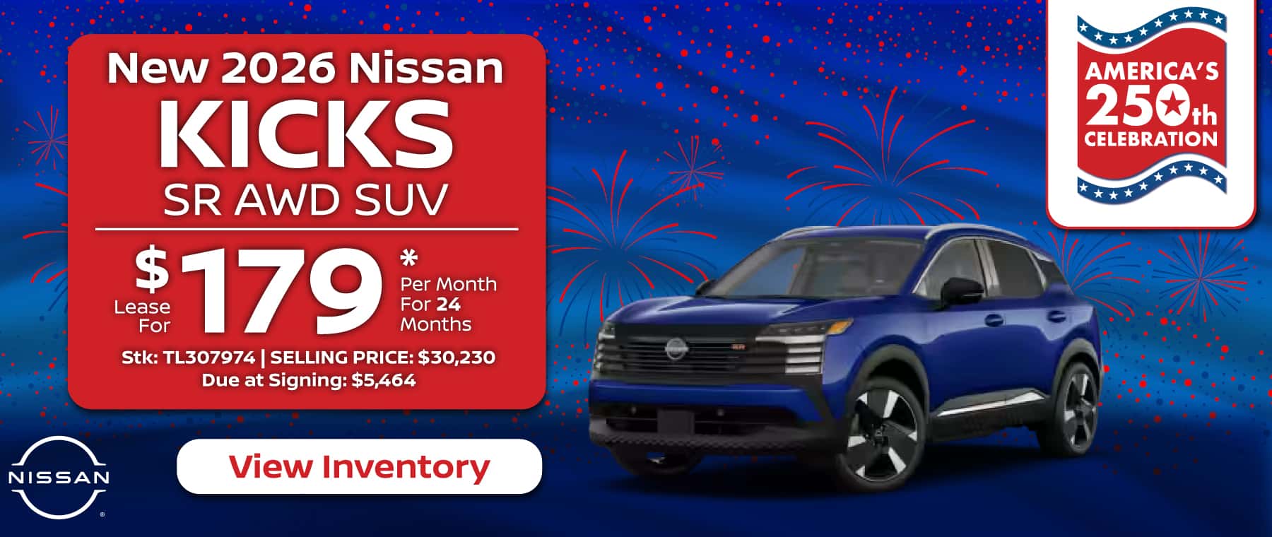 Kicks Lease Offer