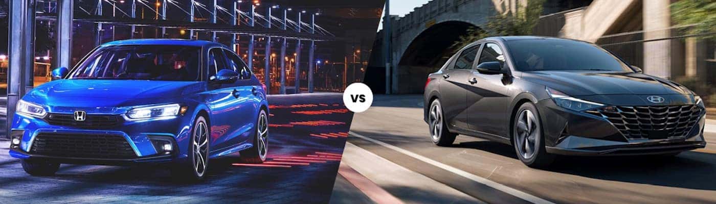 2022 Hyundai Elantra vs 2022 Honda Civic comparison
