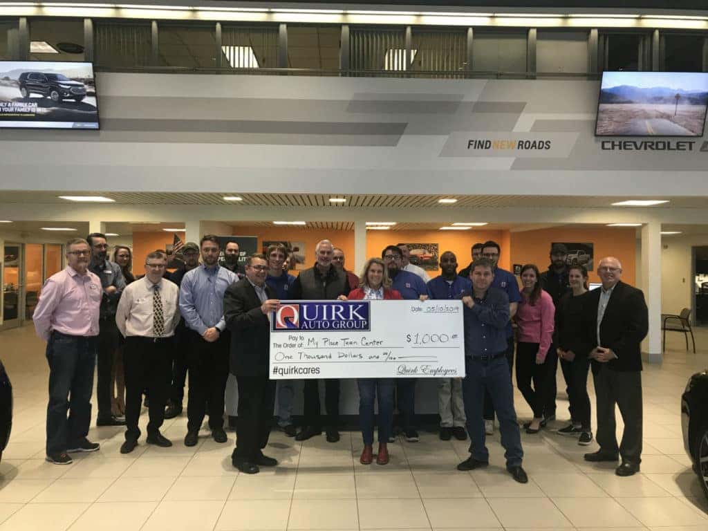 Cars By Us >> Quirk Portland Employees Make 1 000 Donation To My Place Cars By Us >> Quirk Portland Employees Make 1 000 Donation To My Place
