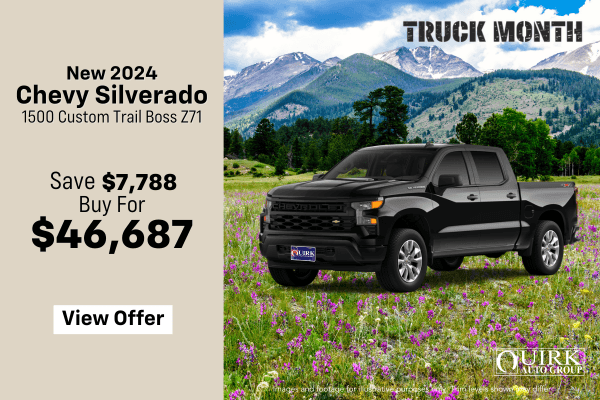 New 2024 Chevrolet Silverado 1500 Custom Trail Boss Z71 Off-Road
