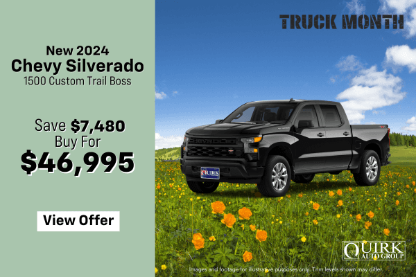 New 2024 Chevrolet Silverado 1500 Custom Trail Boss 4WD