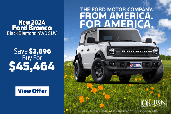 New 2024 Ford Bronco Black Diamond 4WD SUV