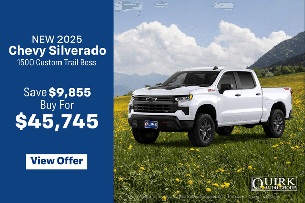 New 2025 Chevrolet Silverado 1500 Custom Trail Boss 4WD