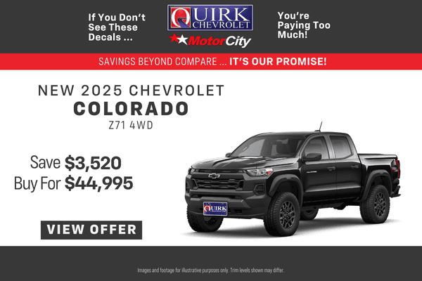 New 2025 Chevrolet Colorado Z71 4WD