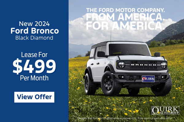 New 2024 Ford Bronco Black Diamond 4WD SUV