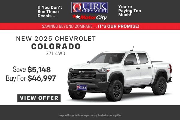 New 2025 Chevrolet Colorado Z71 4WD